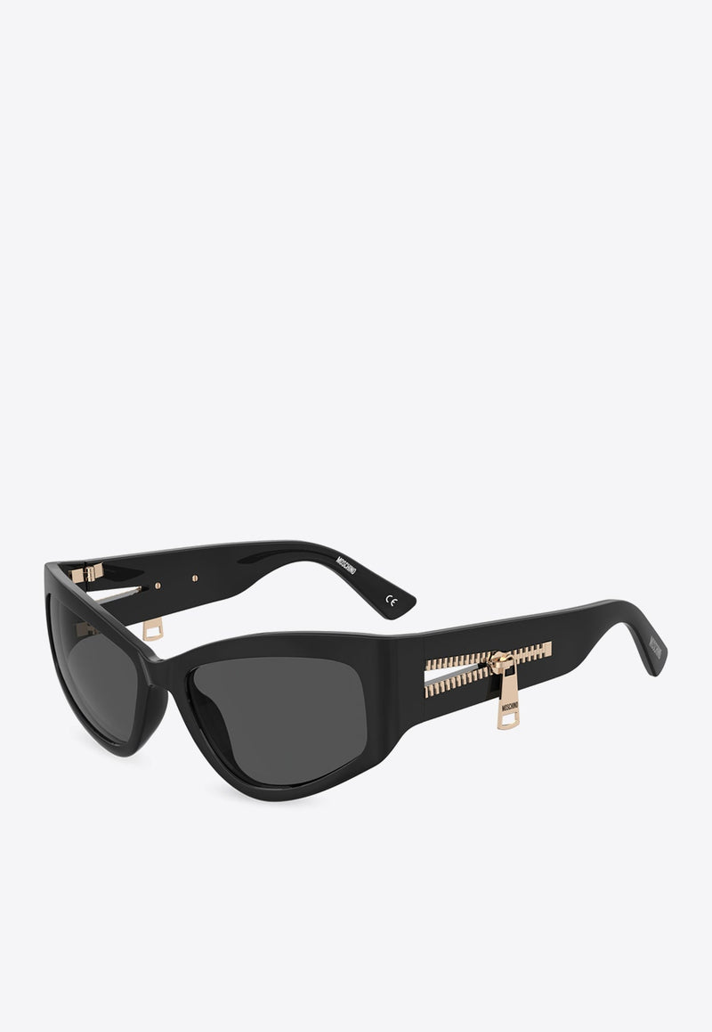 Grilamid Zipper Cat-Eye Sunglasses