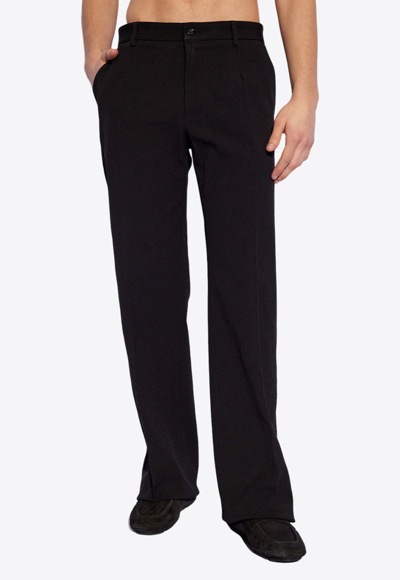 Straight-Leg Tailored Pants