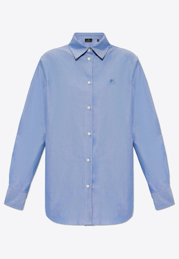 Pegaso Embroidered Long-Sleeved Shirt