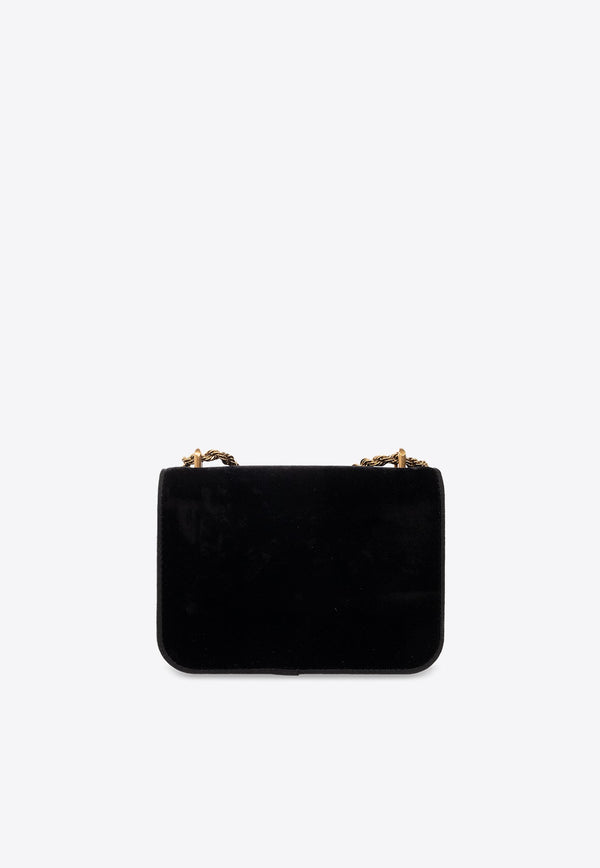 Small Eleanor Velvet Shoulder Bag