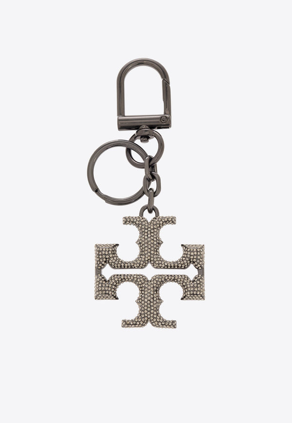 Logo Crystal Studded Key-ring