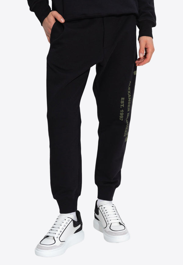 Graffiti Logo Print Track Pants