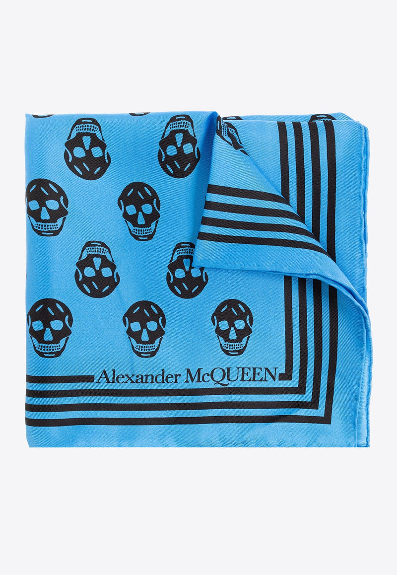 Biker Skull Silk Square Scarf