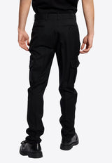 Straight-Leg Wool Cargo Pants