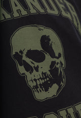 Skull Logo Print Crewneck T-shirt