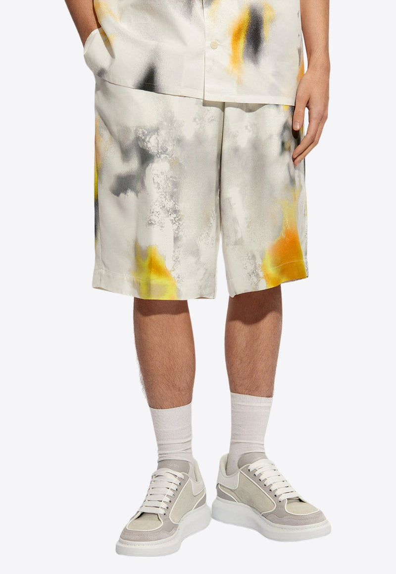 Obscured Floral Printed Shorts