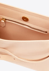Emblème Grained Leather Top Handle Bag