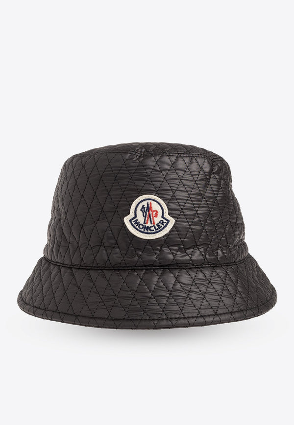 Logo Patch Quilted Bucket Hat