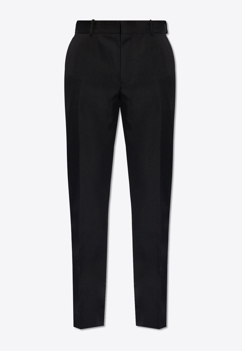 Tailored Cigarette Wool Pants