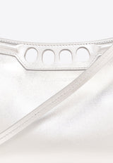 The Mini Peak Metallic Leather Shoulder Bag