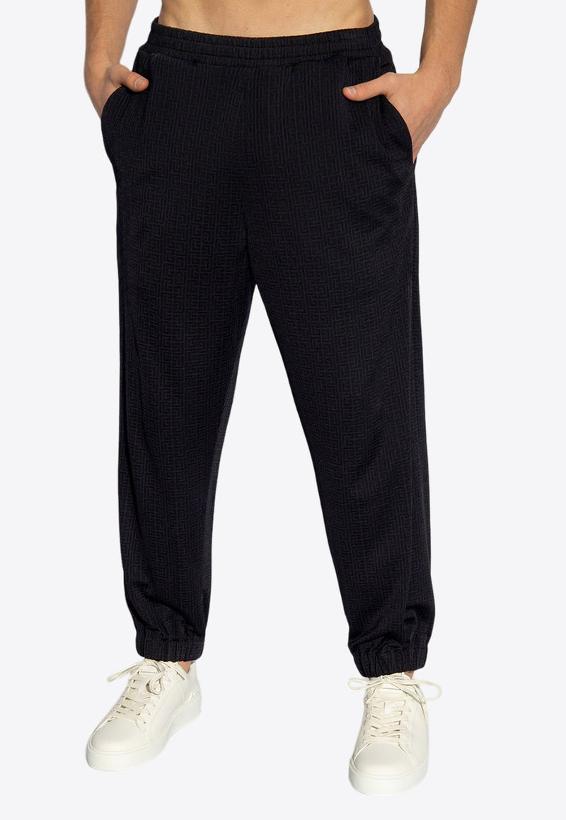 Monogram Jacquard Tapered-Leg  Pants