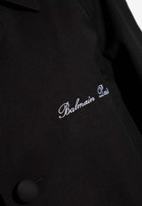 Signature Logo Single-Breasted Coat