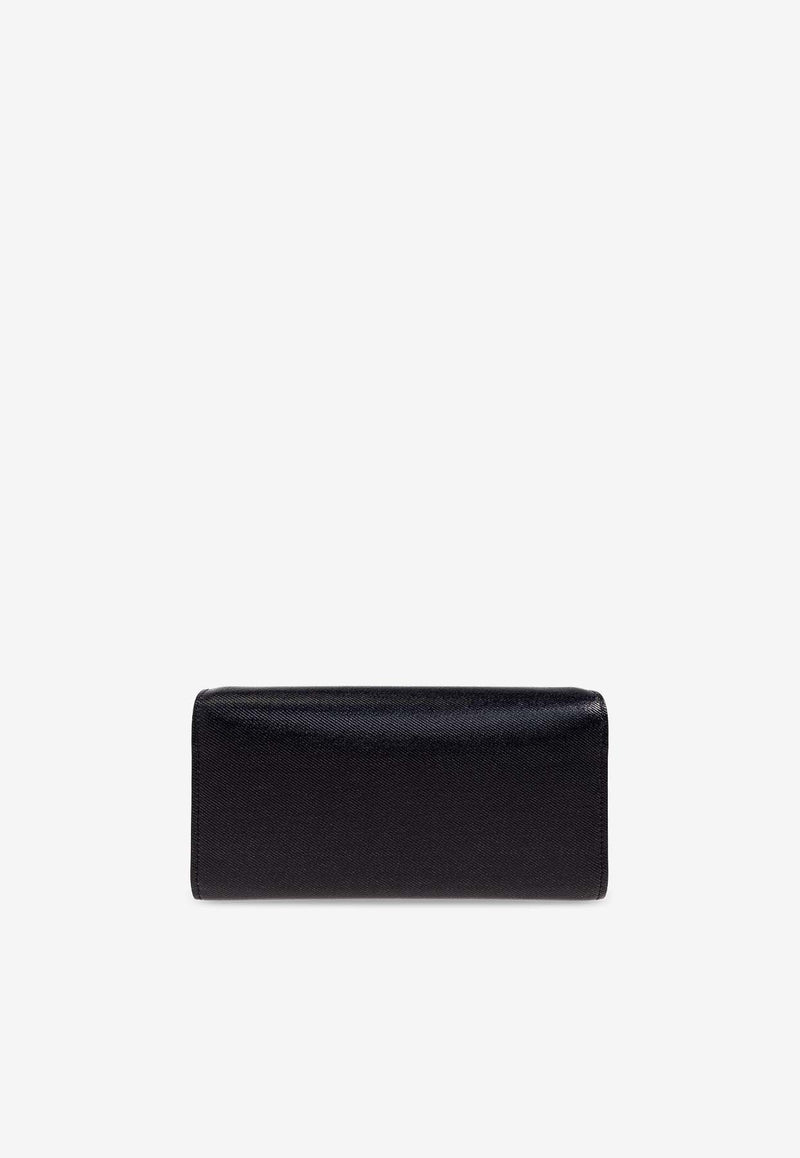 Emmie Coated Denim Clutch