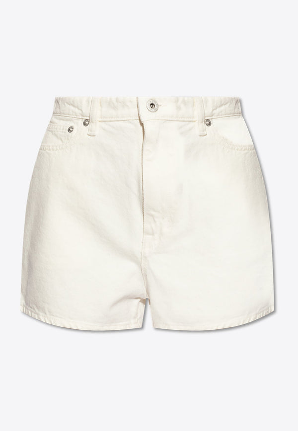 High-Rise Denim Shorts