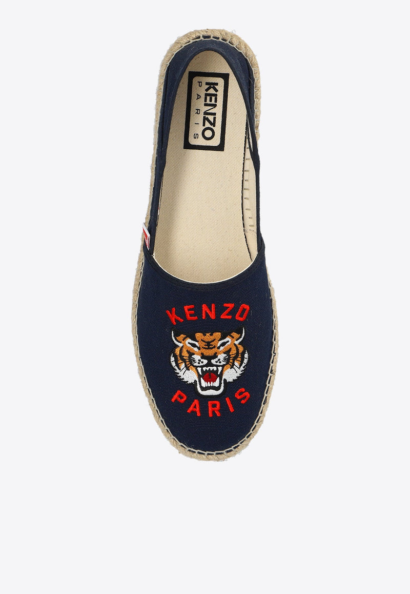 Signature Tiger Embroidered Espadrilles