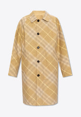 Reversible Checked Trench Coat