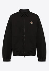 Logo Patch Zip-Up Sweatshirt