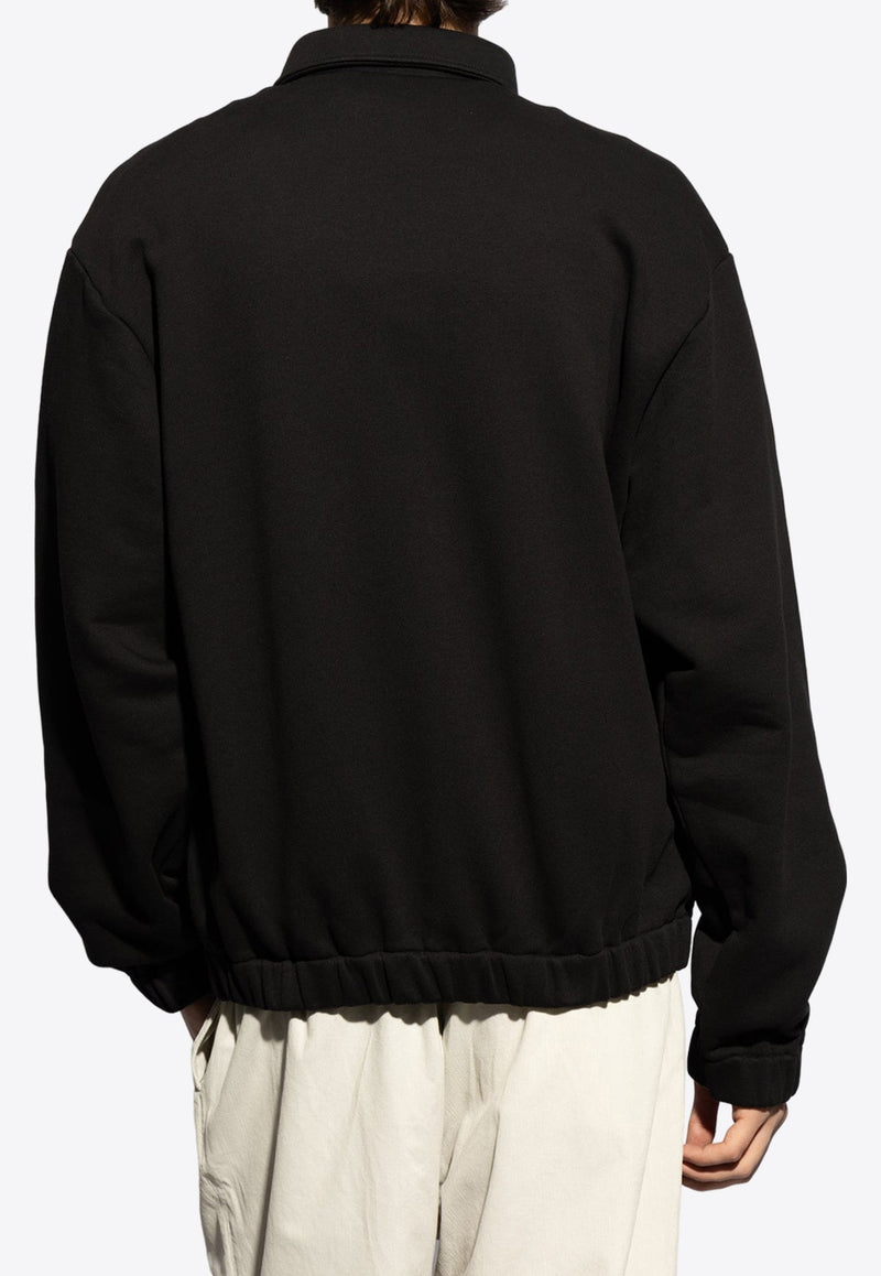 Logo Patch Zip-Up Sweatshirt