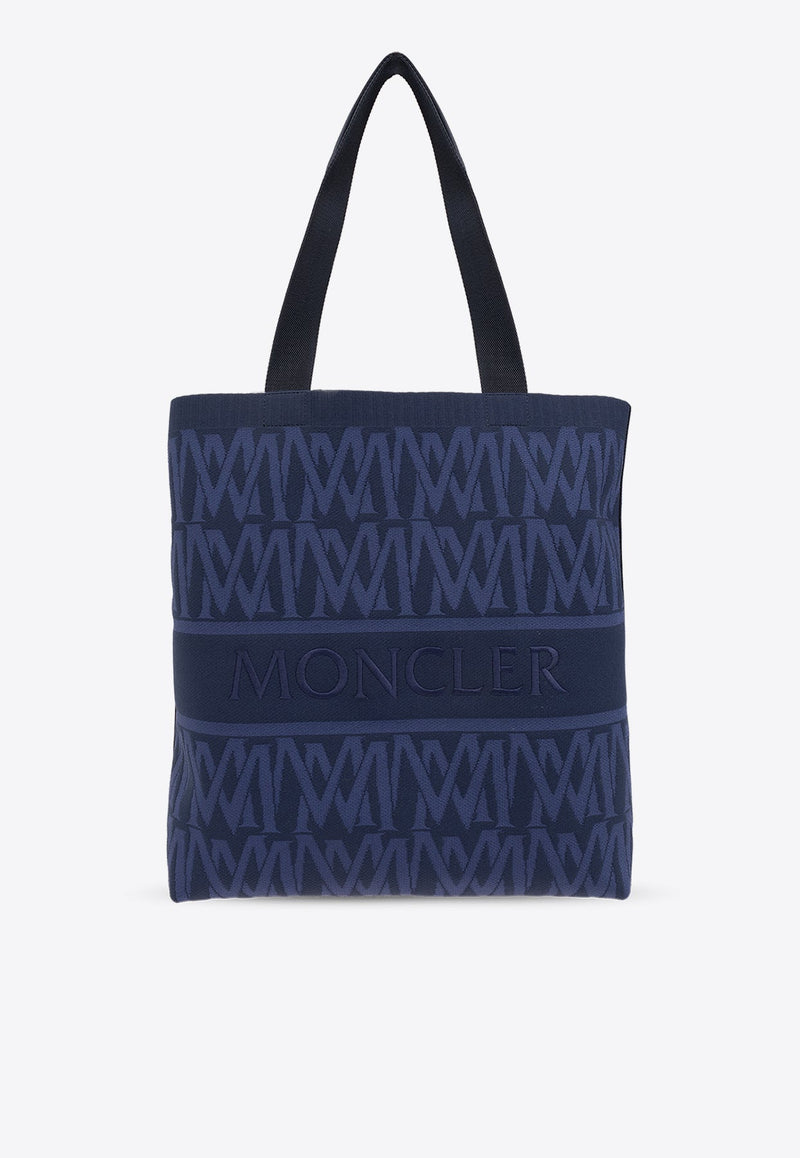 Knit Logo Monogram Tote Bag