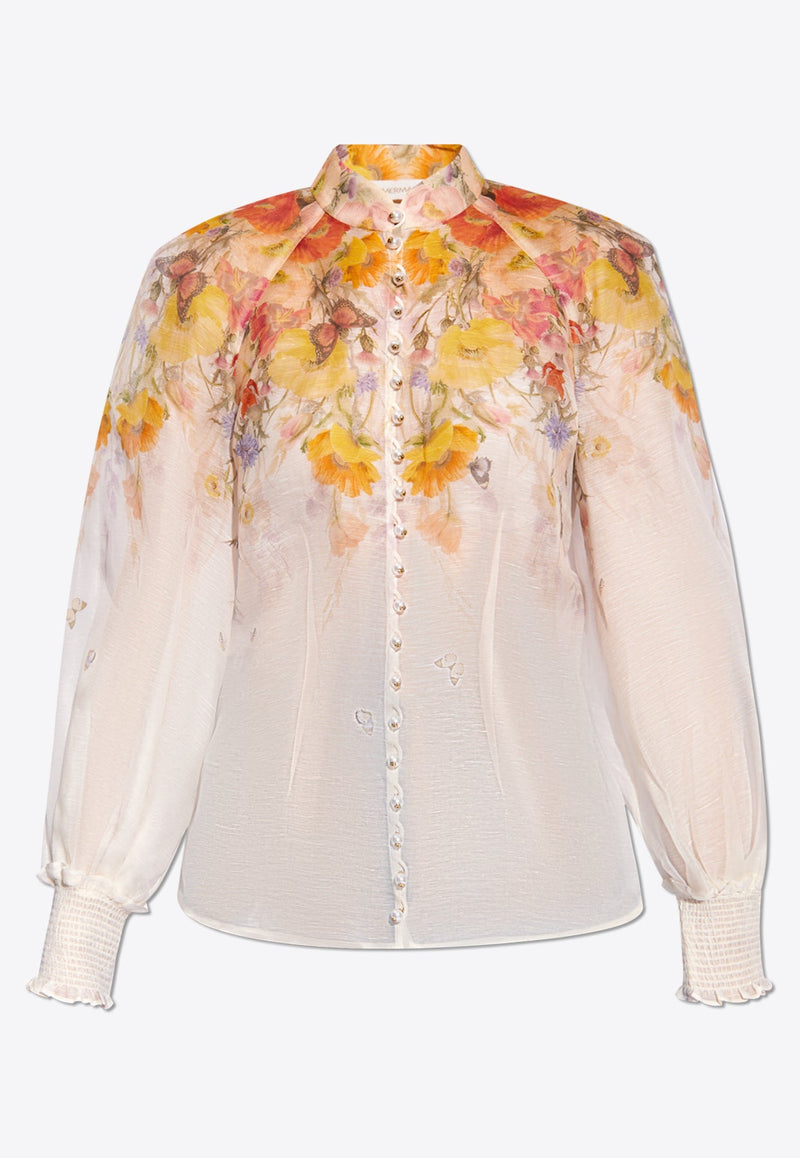 Tranquillity Floral Print Blouse