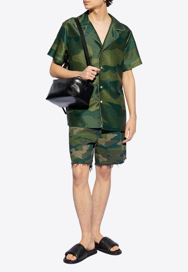 Camouflage Monogram Short-Sleeved Shirt