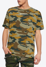 Camouflage Print Short-Sleeved T-shirt