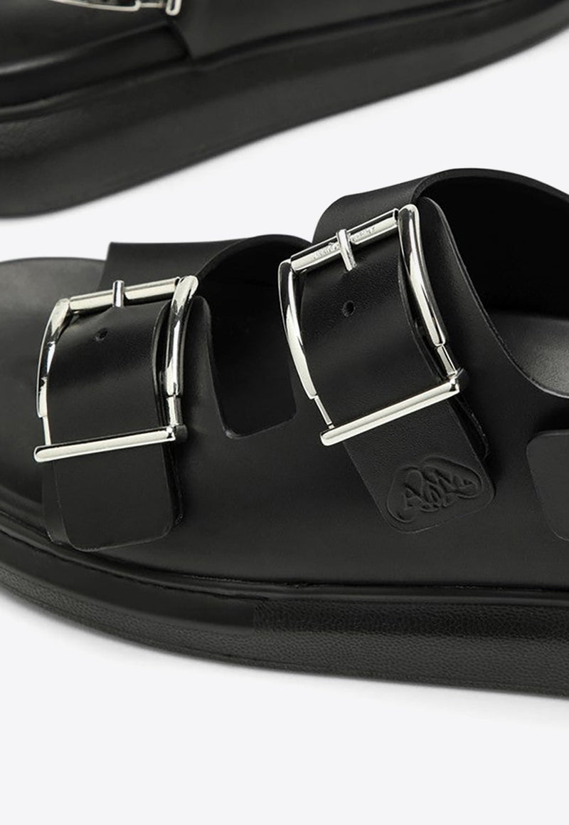 Double Strap Leather Sandals