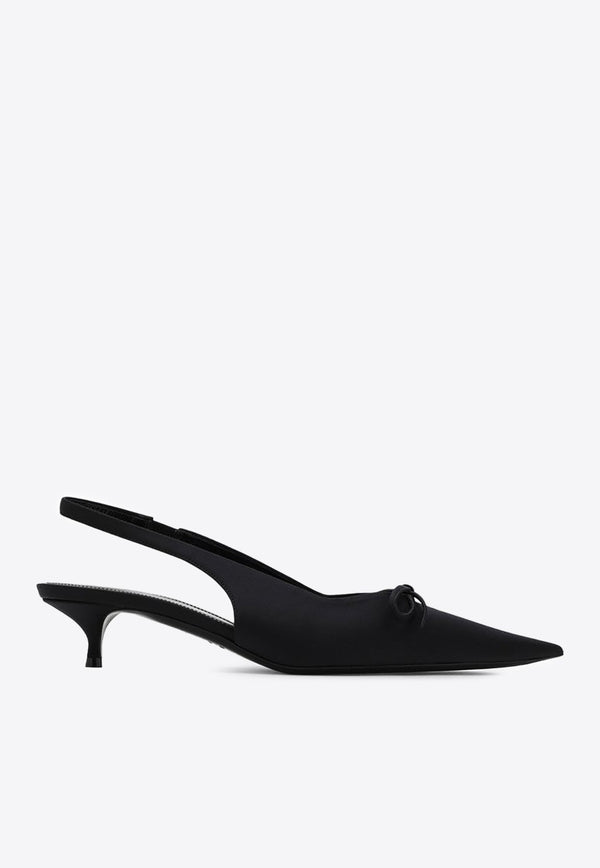 Knife Bow 40 Slingback Pumps