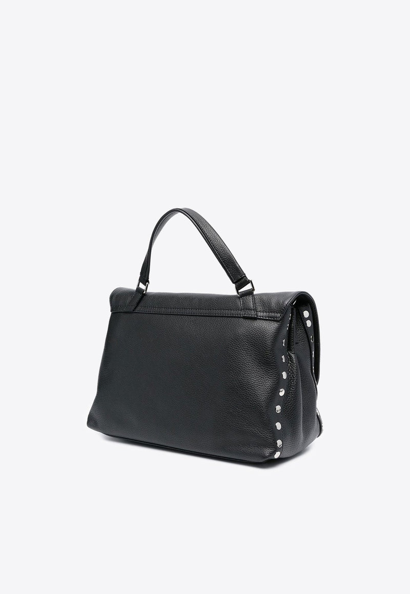 Medium Postina Leather Shoulder Bag