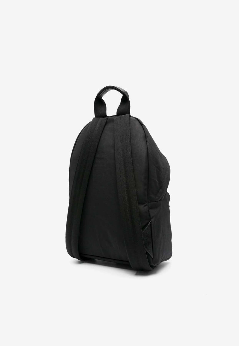 Debossed Logo Nylon Backpack