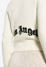 Logo Embroidered Knitted Sweater