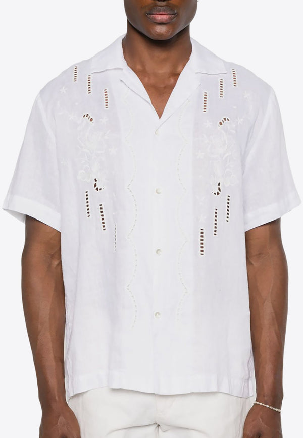 Embroidered Linen Shirt