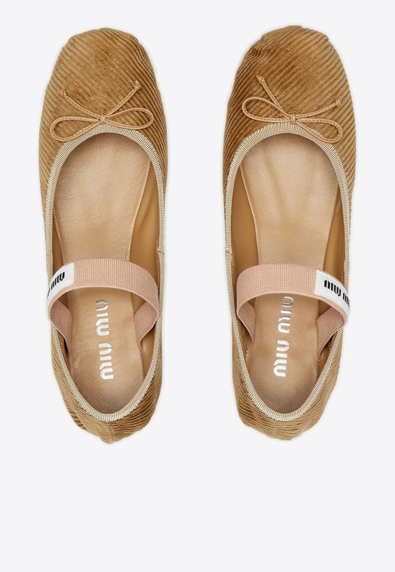 Corduroy Ballet Flats