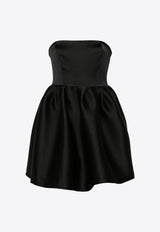 Papavero Puff Satin Mini Dress