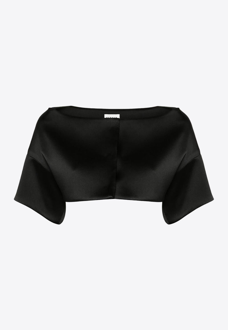 Papavero Drop Shoulder Cropped Top