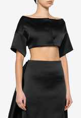 Papavero Drop Shoulder Cropped Top