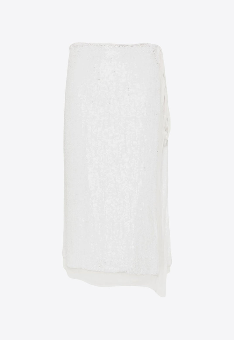 Gabriel Sequined Wrap Skirt