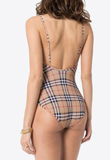 Vintage Check One-Piece Swimsuit