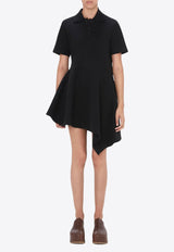 Asymmetric Mini Polo Dress