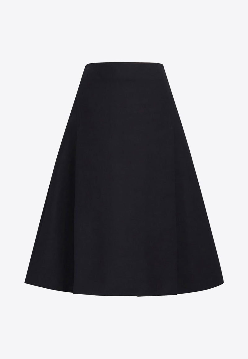 A-line Midi Cady Skirt