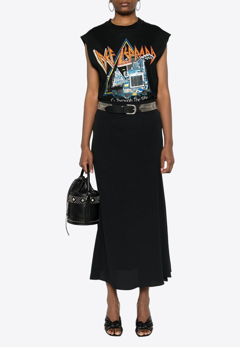 Katae Flared Midi Skirt