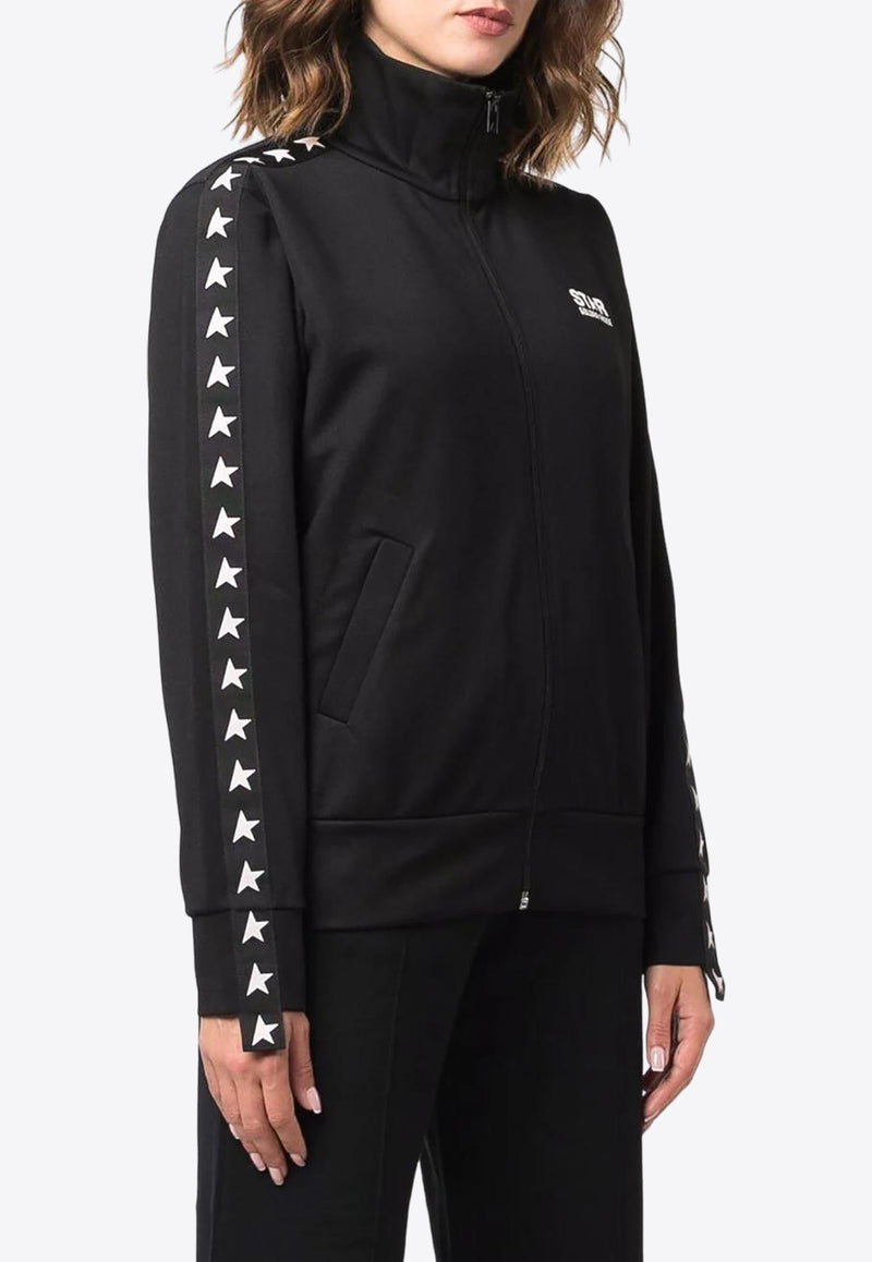 Logo Print Zip-Up Track Jacket