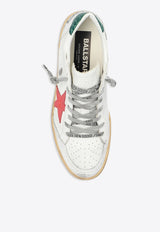 Ball Star Distressed Leather Sneakers