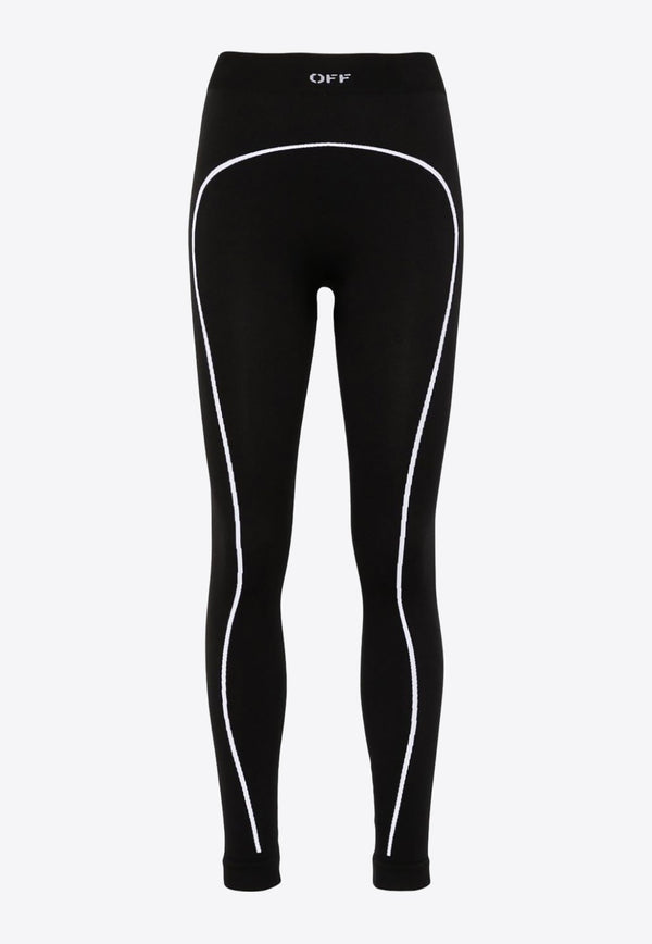 Logo Embroidered Seamless Leggings