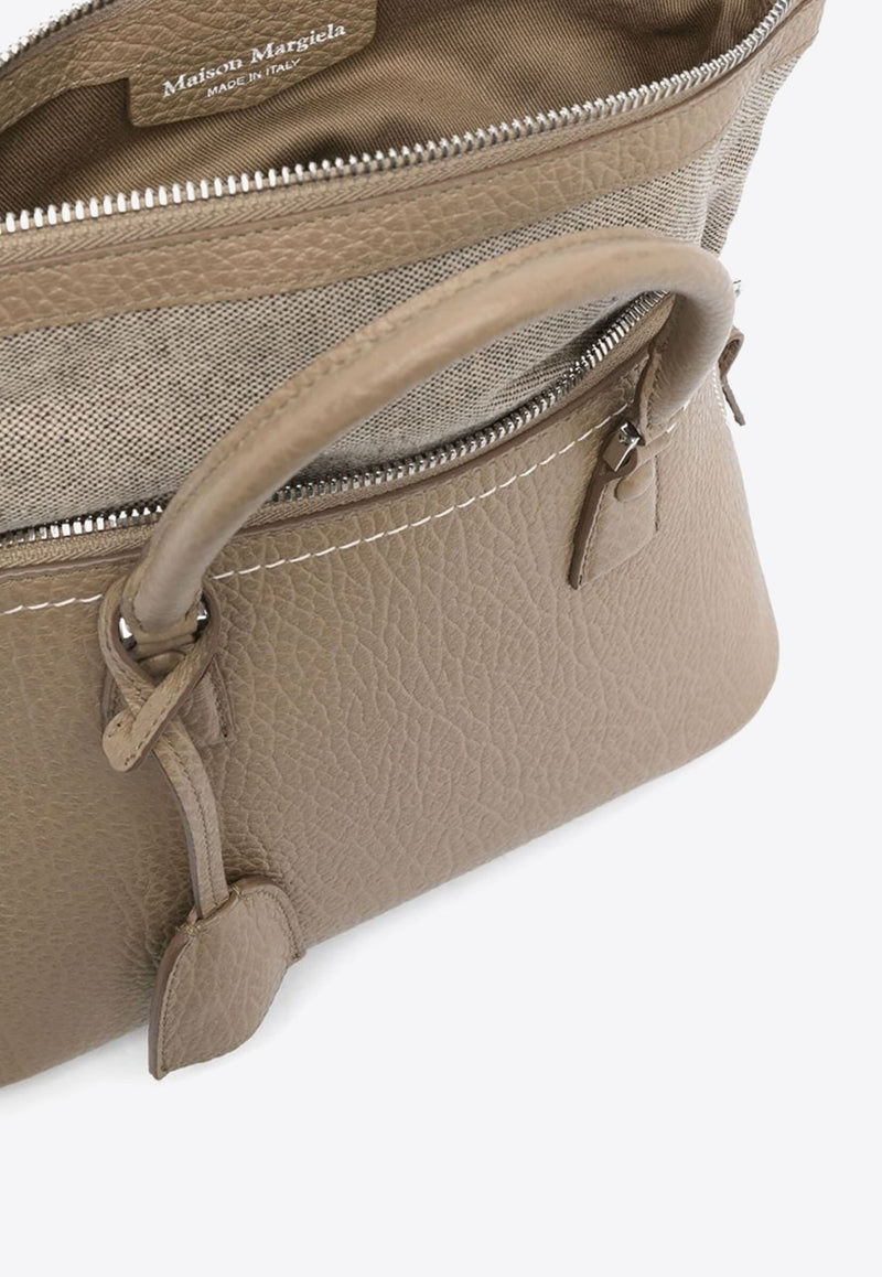 5AC Grained Leather Top Handle Bag