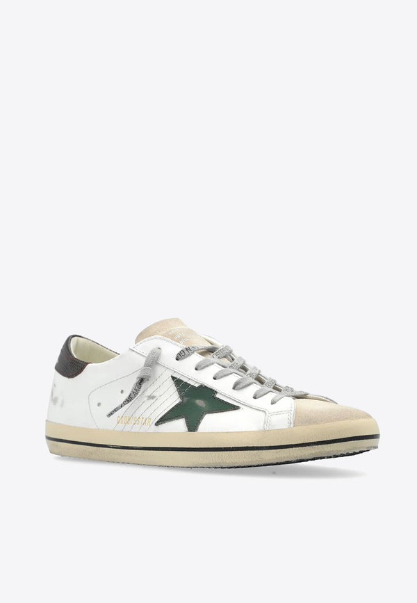 Super-Star Distressed Leather Sneakers