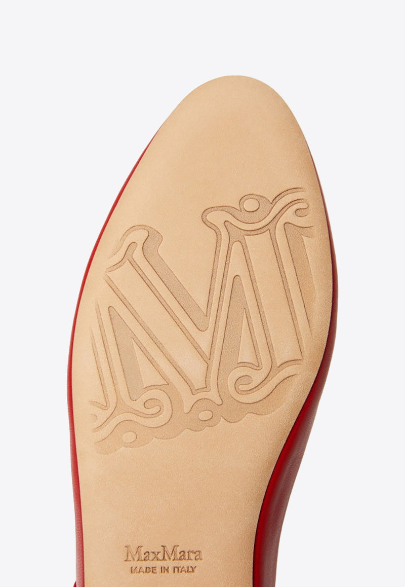 Circus Double-Strap Nappa Leather Ballet Flats