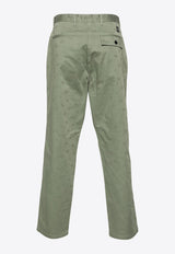 Monogram Jacquard Straight Pants