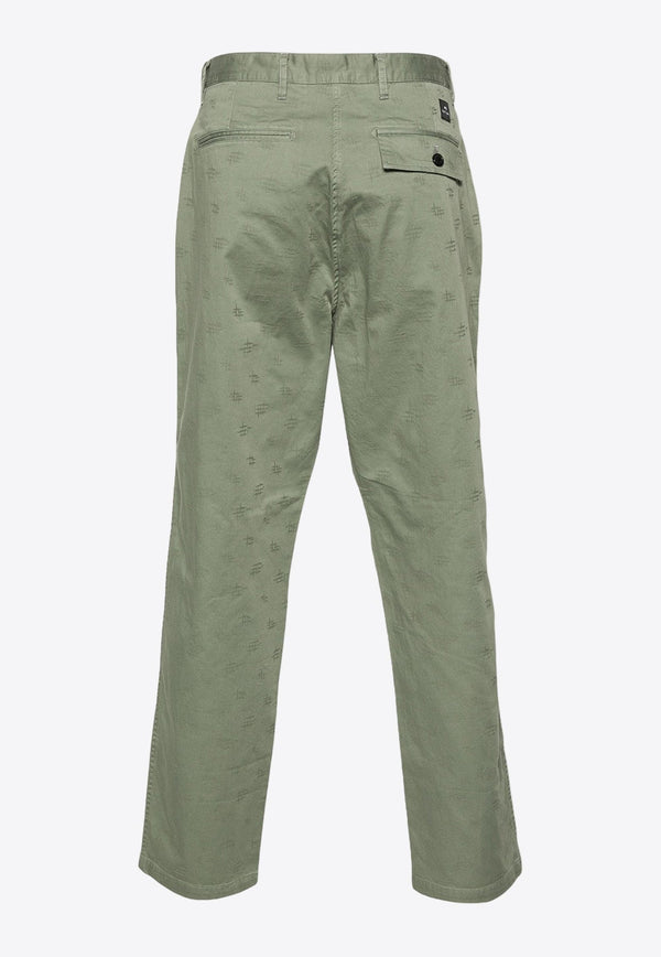 Monogram Jacquard Straight Pants