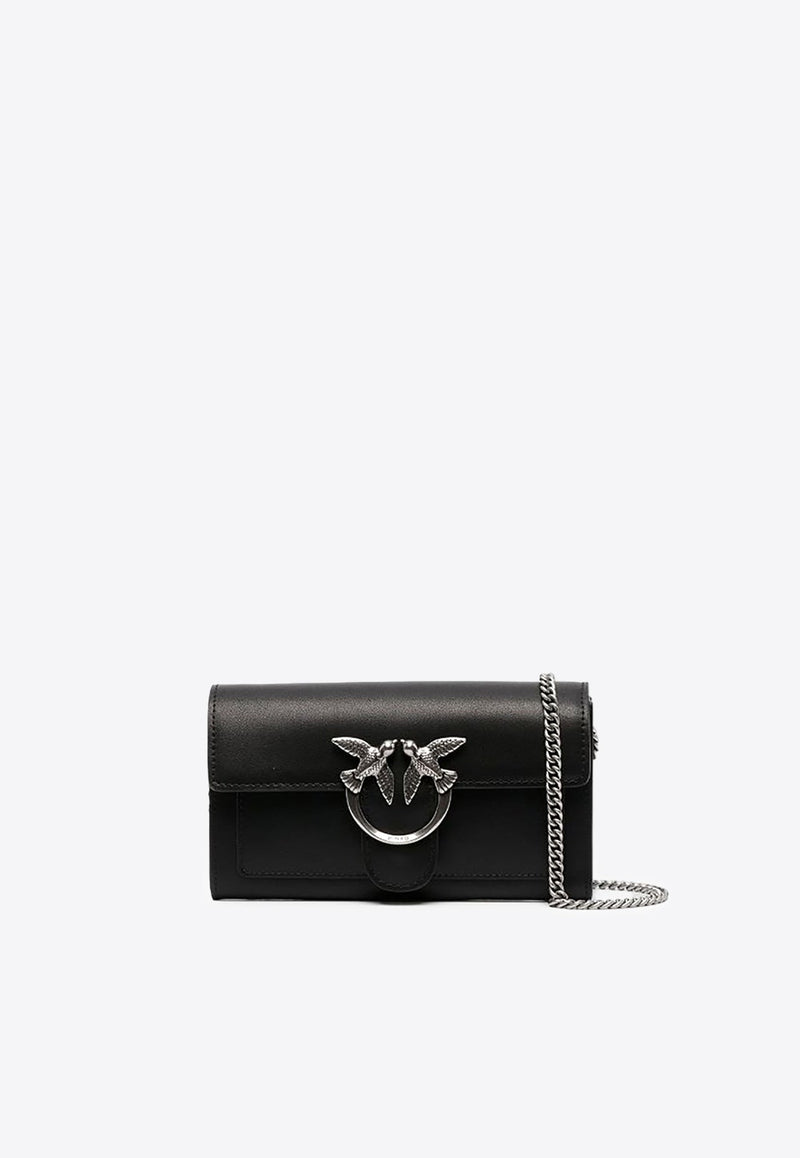 Love One Leather Chain Clutch